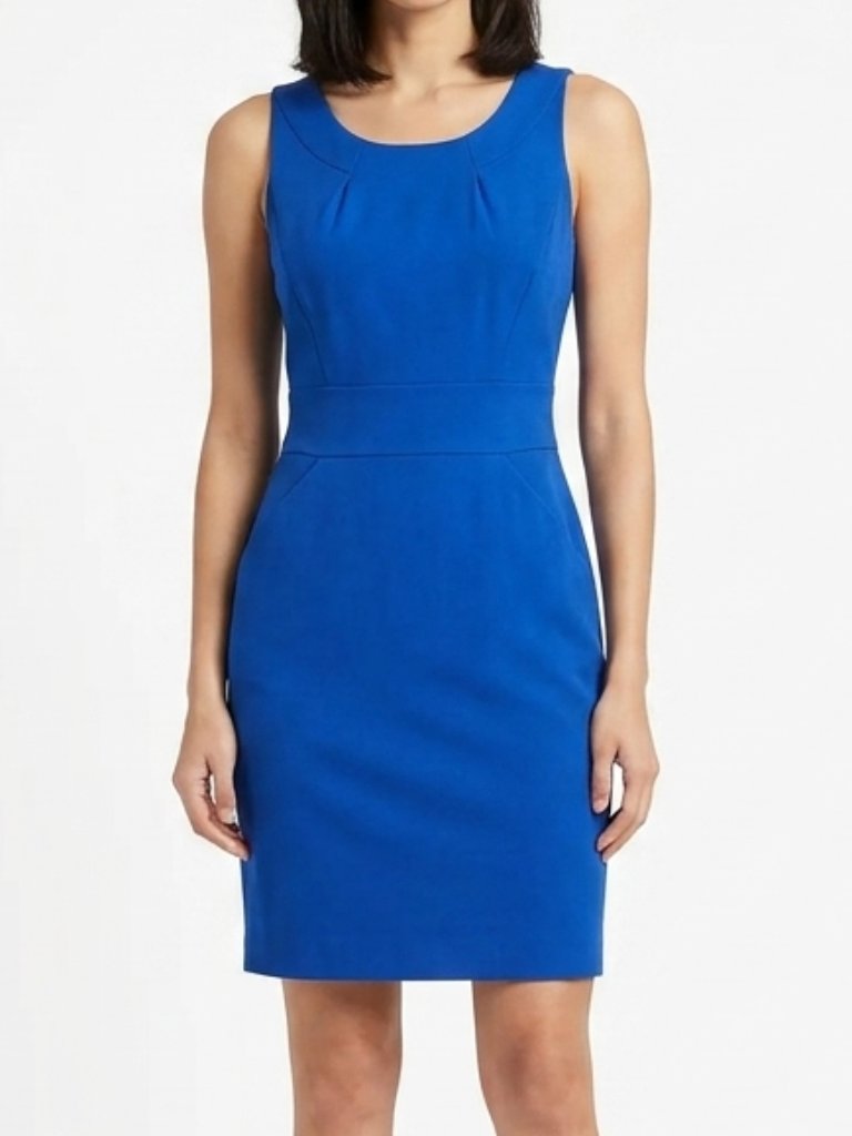 J.Crew 100% Wool Cobalt Blue Sheath Dress- Sz. 0